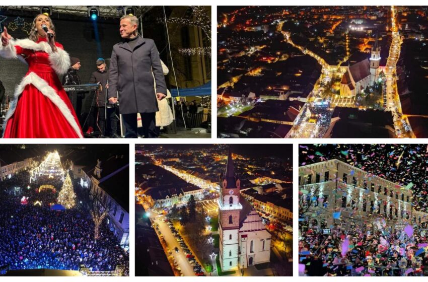  Povestea de iarnă din centrul Bistriței a ajuns în ultima zi. FOTO
