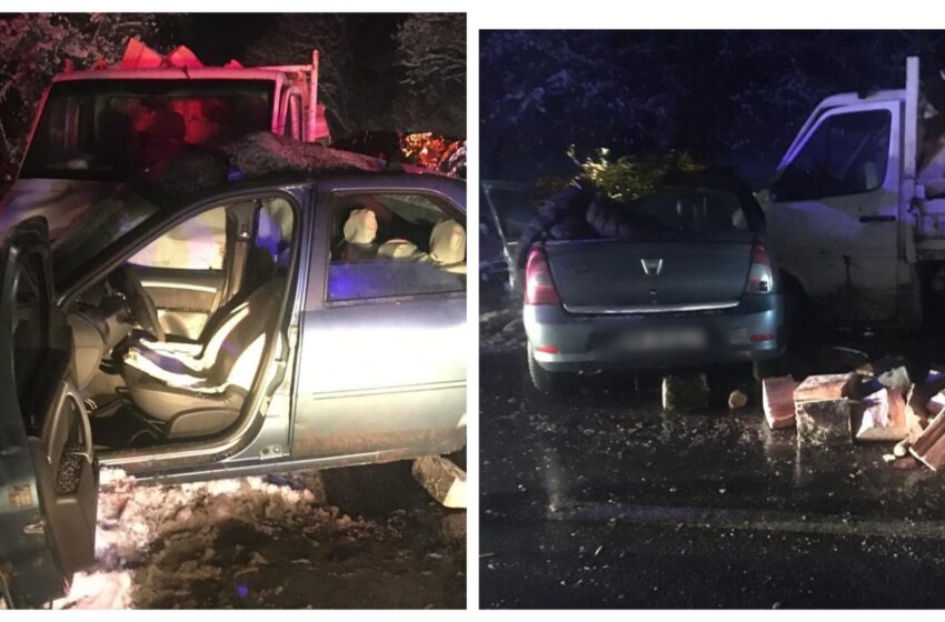 Accident grav între Fiad și Romuli.Un bărbat de 35 de ani a fost intubat și transportat la spital. FOTO