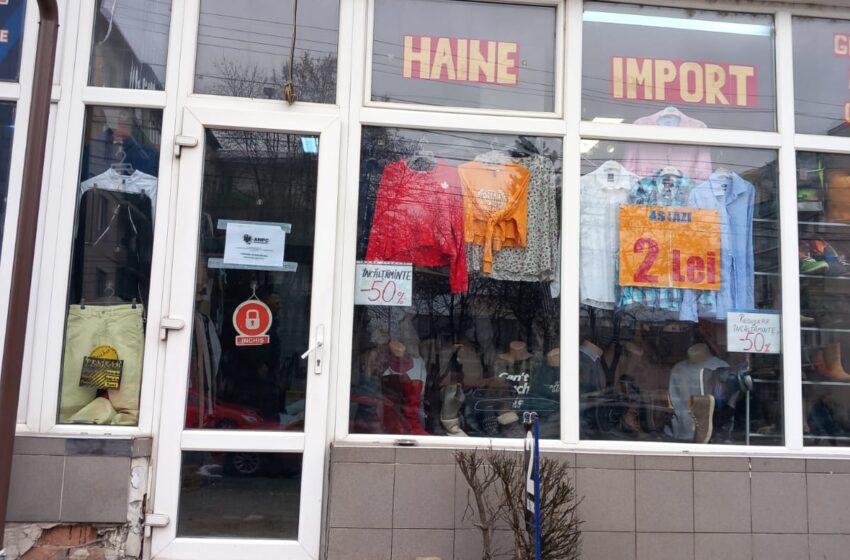  Magazine de haine  second-hand din Bistrița, închise de Protecția Consumatorului. FOTO