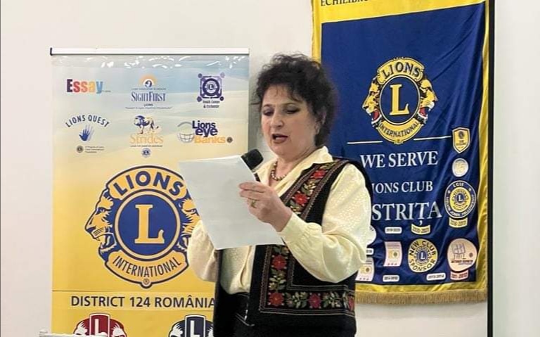  Secretarul general al municipiului, Floare Gaftone, din nou Președinte al Clubului LIONS Bistrița
