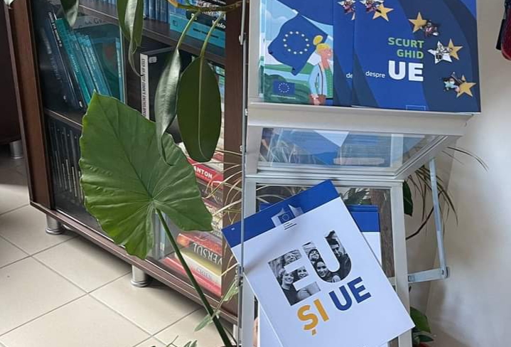  A fost inaugurat raftul de carte europeană „BiblioEU Corner” la Biblioteca Județeană „George Coșbuc”. FOTO