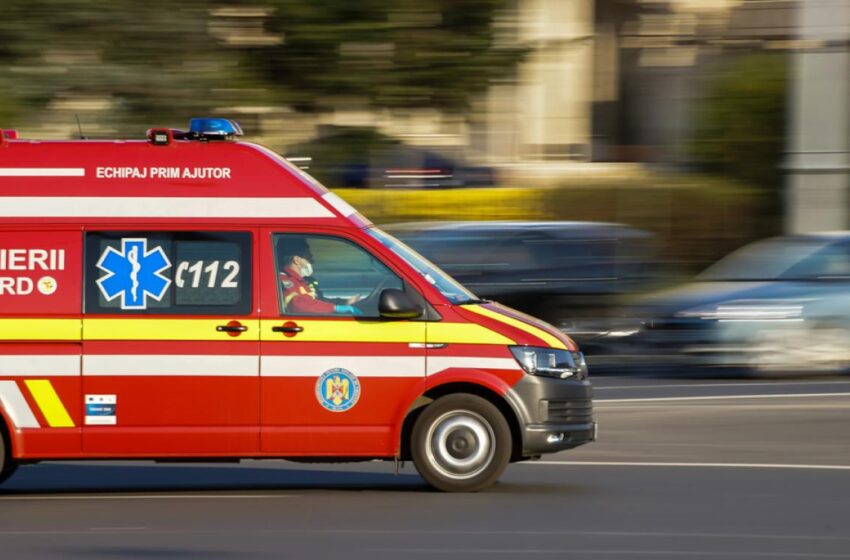  Accident la Beclean. O persoană are nevoie de îngrijiri medicale