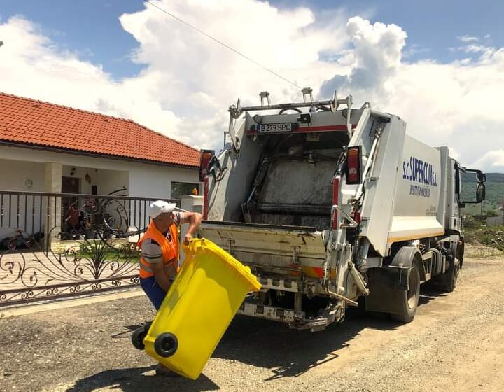  În Cartierul UNIREA din Bistrița, pubela galbenă se colectează MIERCURI 28 FEBRUARIE 2024. FOTO
