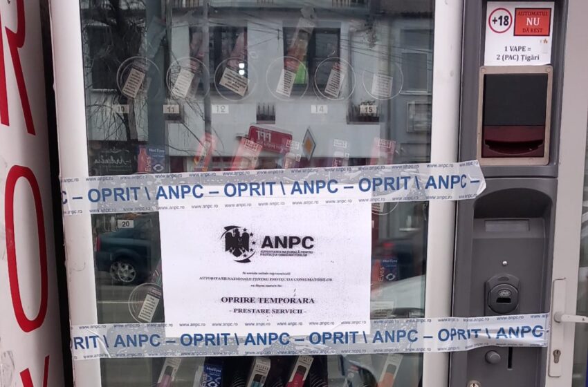 Protecția Consumatorilor a dispus măsura opririi temporare a automatului de țigarete electronice