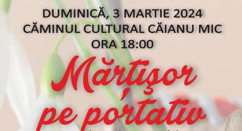  Spectacol muzical dedicat Zilei Femeii, în comuna Căianu Mic