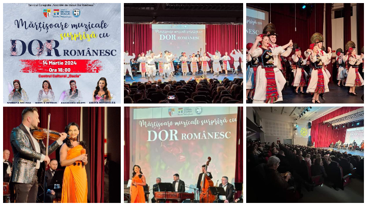  Spectacol deosebit aseară pe scena Centrului Cultural Dacia, oferit de artiștii de la Dor Românesc. FOTO
