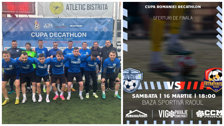  Minifotbal: SAM VIG CCM umilesc Extratereștrii cu 7-0 în sferturile de finală ale Cupei României