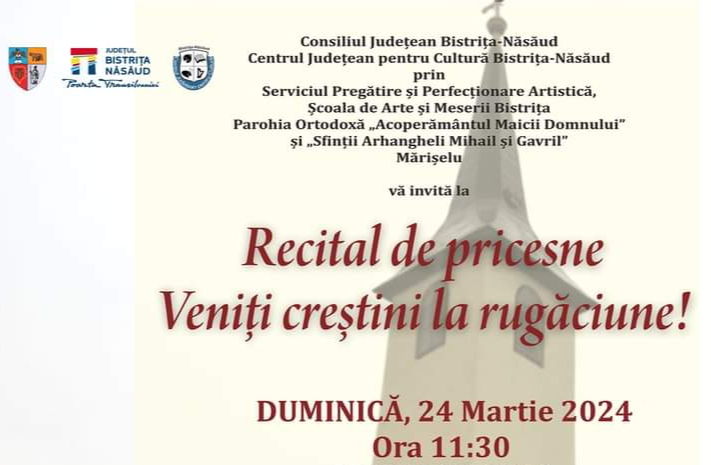  Recital de pricesne la Mărișelu: Veniți creștini la rugăciune!