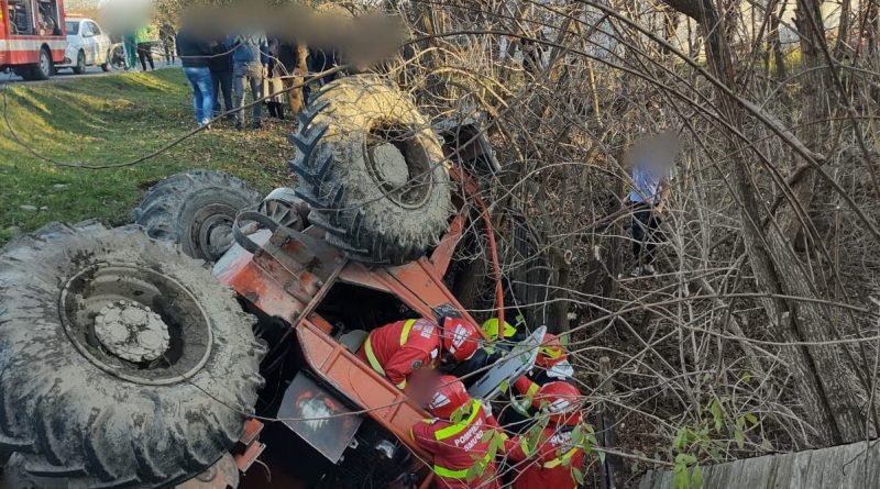  Bărbat de 71 de ani din Prundu Bârgăului accidentat de un utilaj forestier