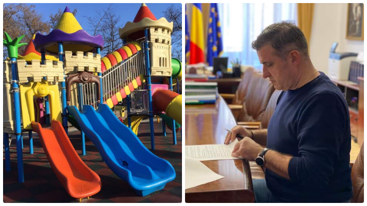  Tartan pentru încă 21 de spații de joacă din Bistrița și localitățile componente. FOTO