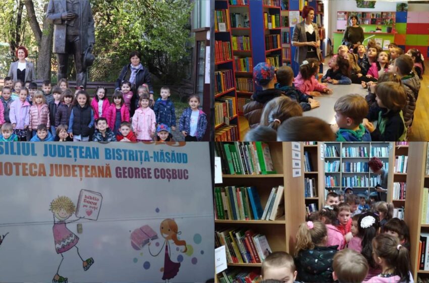  Grupa Fluturașilor de la „Căsuța cu povești” în vizită la Biblioteca Judeteană. FOTO