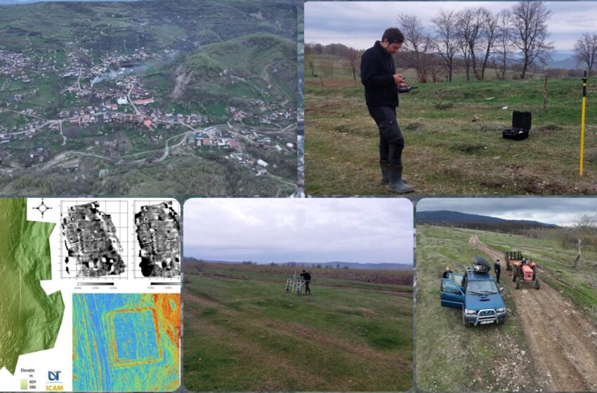  Măsuratori geofizice la burgus-ul roman de la Lunca și posibila fortificație romană de la Ardan. FOTO