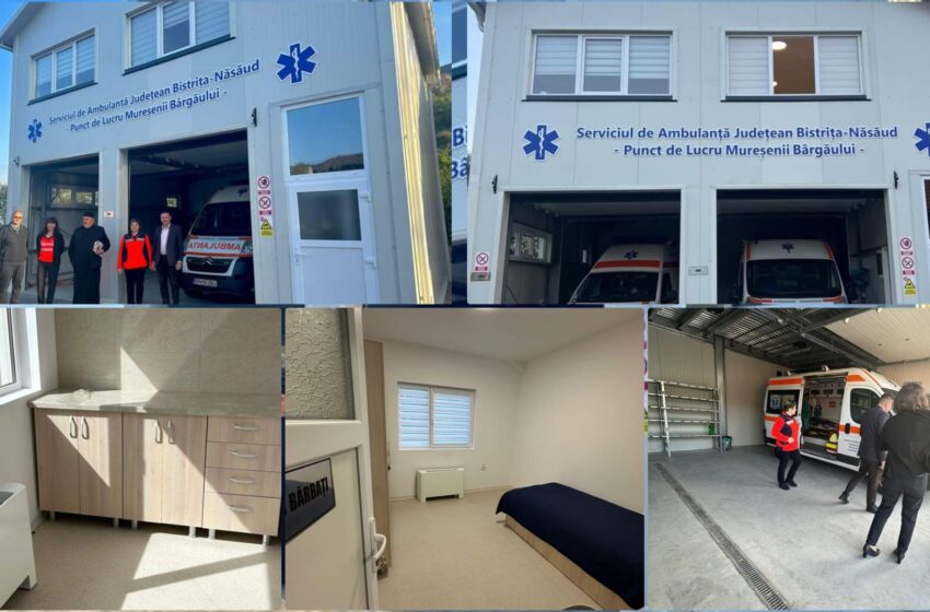  Punctul de ambulanță din Mureșenii Bârgăului și-a început activitatea! FOTO