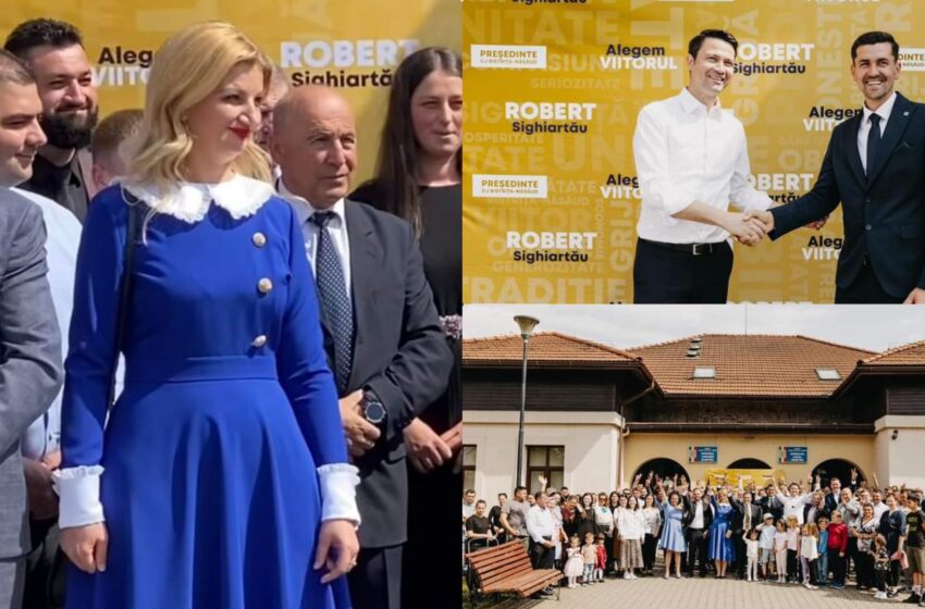  Deputatul PNL Diana Morar susține candidatura lui Beniamin Bachiș la Dumitra. FOTO