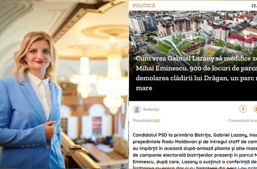  Diana Morar: „Conceptul” de parcare în parc, în accepțiunea legislației spațiilor verzi este ceva de noaptea minții!