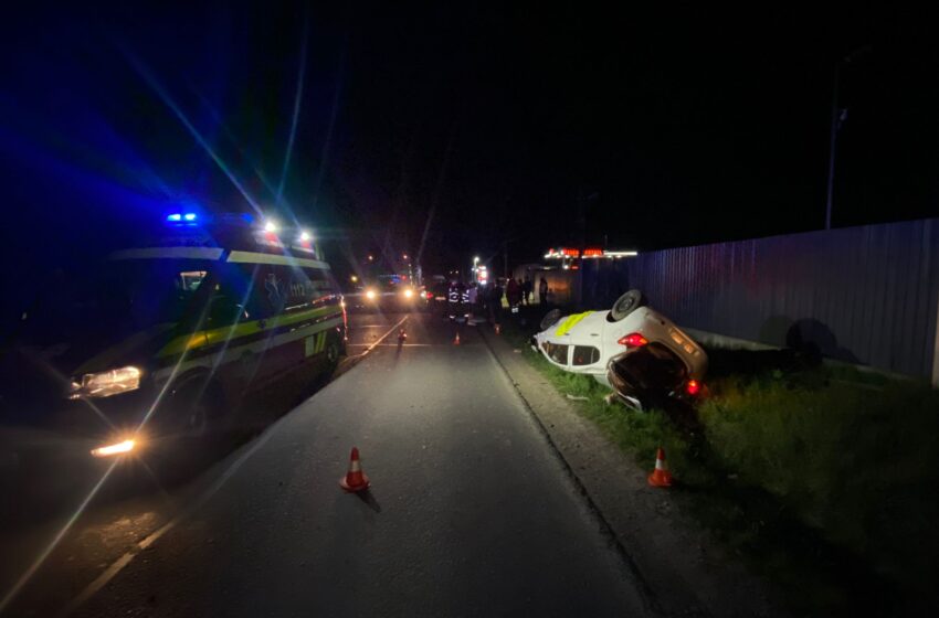  Accident rutier între Cepari și Dumitra. Un tânăr de 18 ani a ajuns la spital cu multiple traumatisme