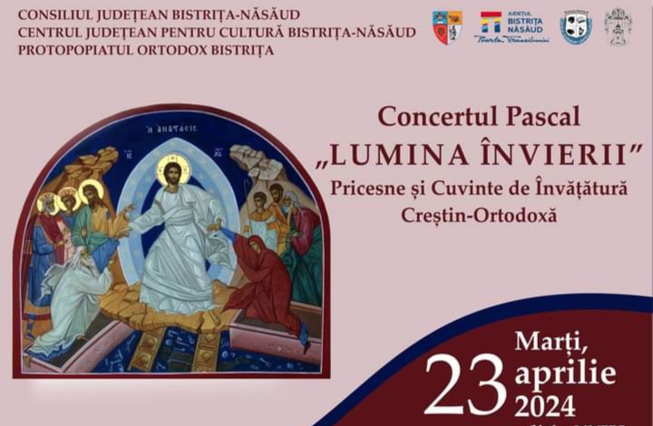  Concertul de Pricesne Pascal „LUMINA ÎNVIERII”, pe 23 aprilie la Biserica de la Coroana