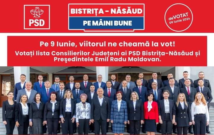  PSD Bistrița-Năsăud a anunțat lista consilierilor județeni pentru viitorul legislativ județean