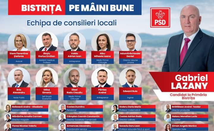  Gabriel Lazany a prezentat echipa PSD pentru Consiliul Local Bistrița