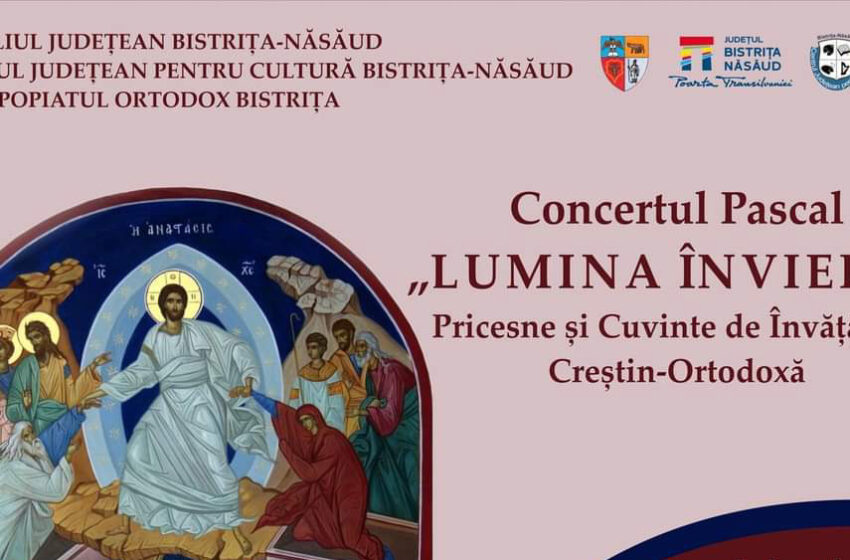  Concert Pascal „Lumina Învierii“ la Biserica de la Coroana din Bistrița, va participa și  Episcopului Benedict Bistrițeanul
