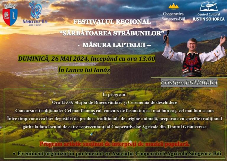  Sărbătoarea Străbunilor-Măsura Laptelui, duminică, în Lunca lui Ianăș pe Cormaia