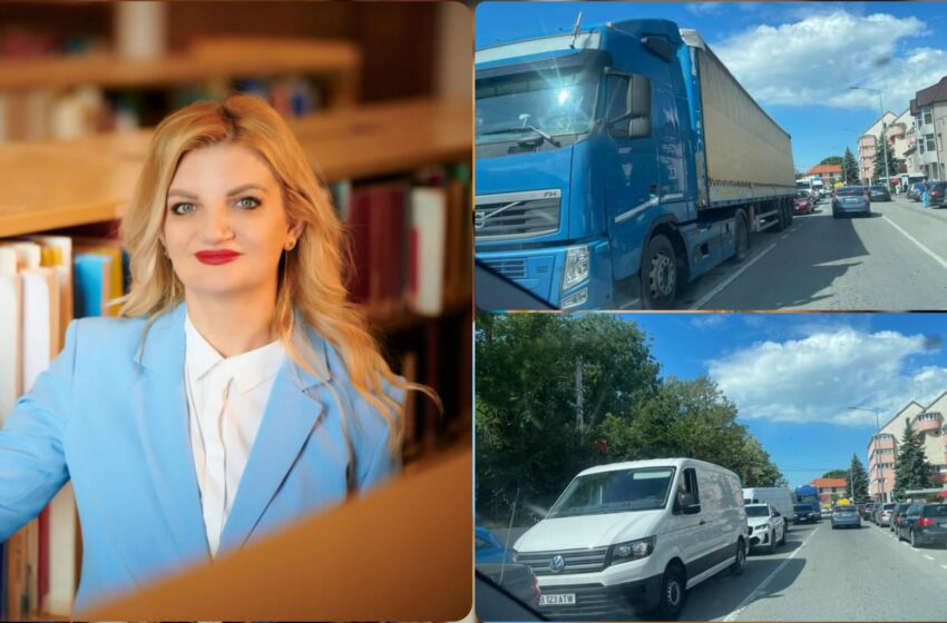  Diana Morar: Centura” orașului Beclean, este sublimă, conform odelor politicienilor care aleargă după lauri, dar lipește cu desăvârșire. FOTO