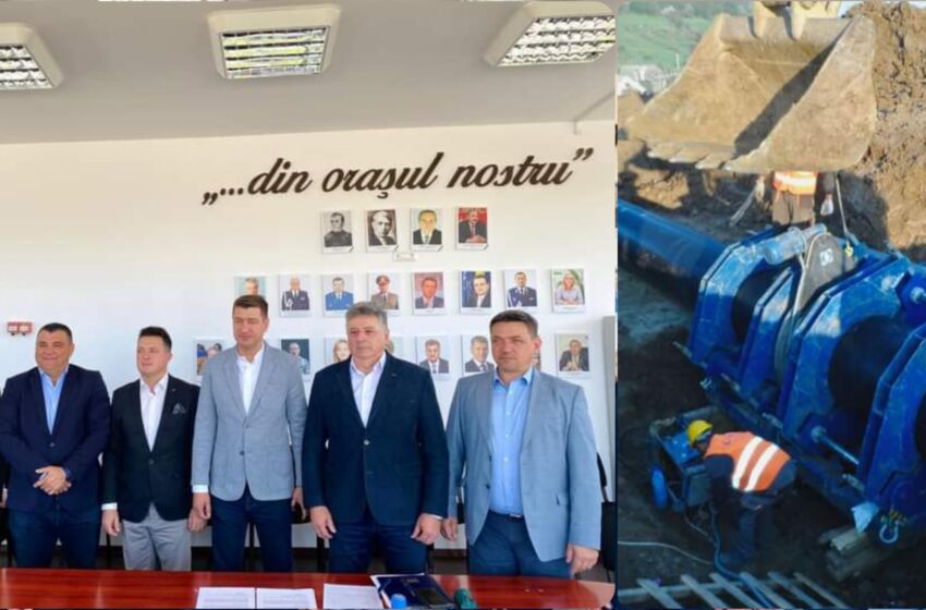  S-a semnat Contractul de lucrări „Extindere și reabilitare rețele de alimentare cu apă” în orașul Beclean