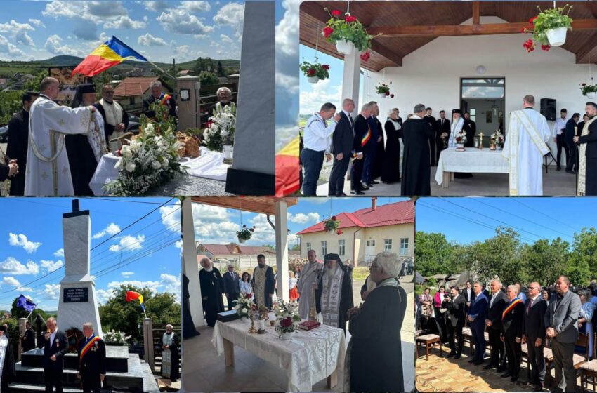  Au fost sfințite Monumentul Eroilor și capela mortuară din localitatea Buduș. FOTO