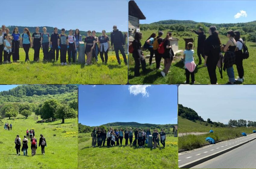  Parcul Perilor Seculari ecologizat de voluntarii Lions și elevii de la CNLR. FOTO