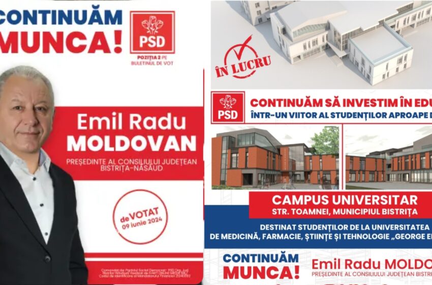  Emil Radu Moldovan (PSD): Clădim un Campus Universitar pentru studenți. Continuăm să investim în educație, într-un viitor al copiilor aproape de „casă”. FOTO