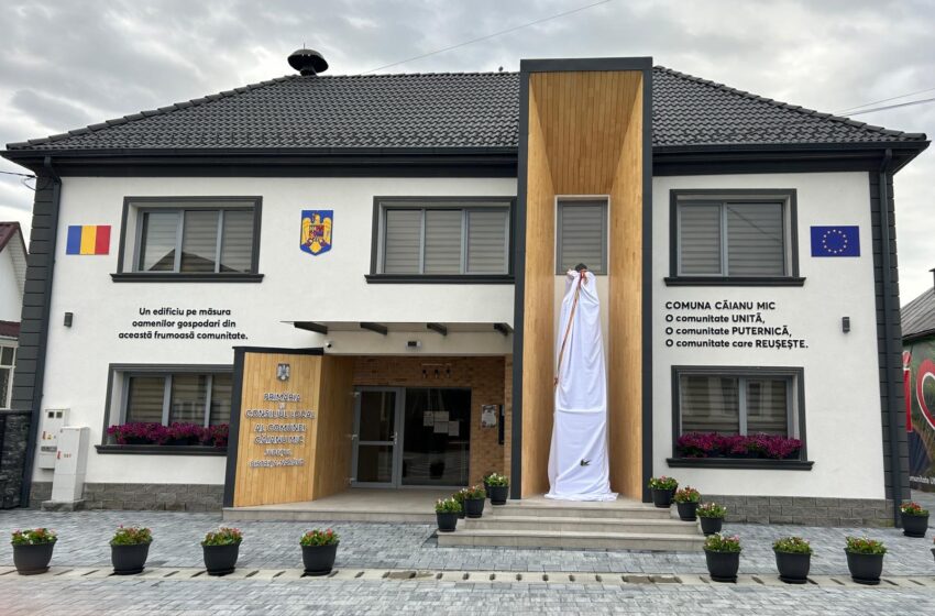  Astăzi de la ora 12.30, se inaugurează Noul Sediu Administrativ al Primăriei Căianu Mic