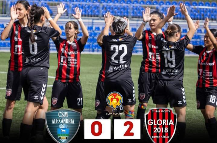  Echipa de fotbal feminin a Gloriei 2018 s-a calificat în semifinalele Cupei României