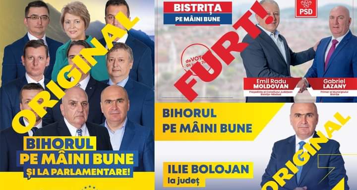  PSD Bistrița-Năsăud a furat sloganul de campanie de la PNL!