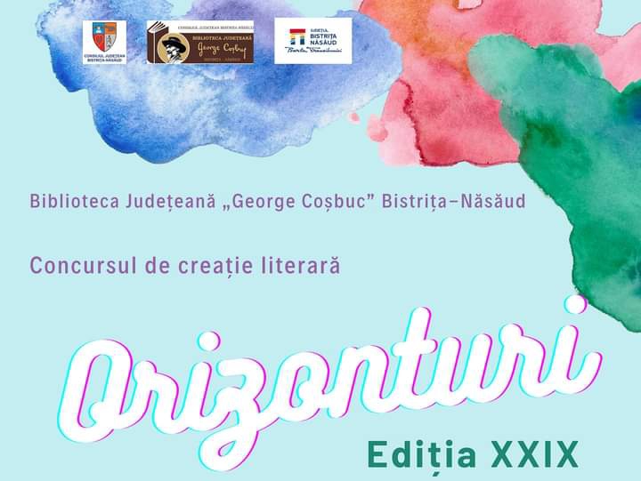  Concursul de creație literară „Orizonturi”, ediția XXIX-a, la Biblioteca Județeană