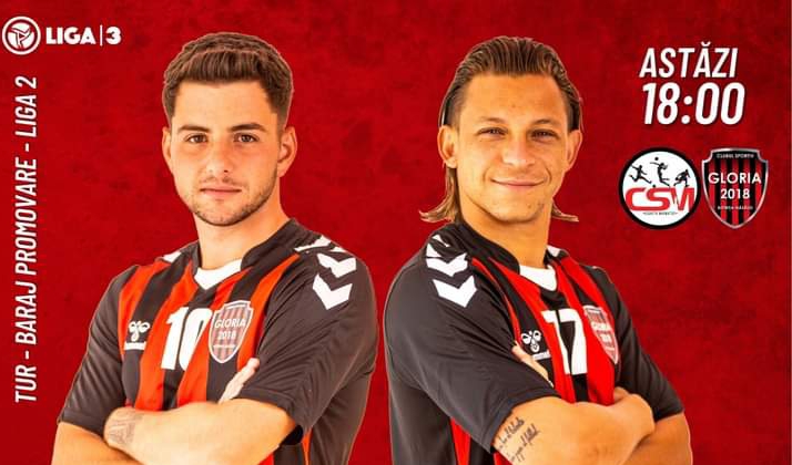  Fotbal: Gloria 2018 joacă astăzi la Sighetu Marmației, în primul meci al luptei pentru promovare