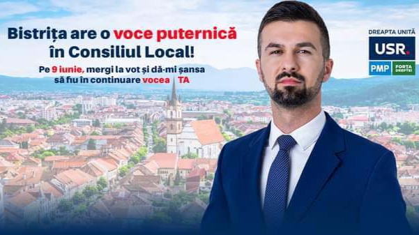  Nicolae Pavelean (ADU): 𝐒𝐭𝐢𝐮, 𝐩𝐨𝐭 𝐬𝐢 𝐯𝐫𝐞𝐚𝐮 să muncesc în continuare pentru ca Bistrița să devină un oraș modern, sigur și prosper!