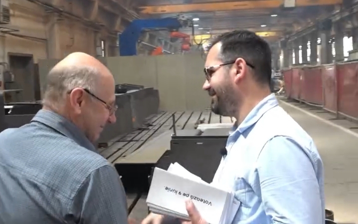  Viceprimarul Călin Stan, în vizită la fabricile din zona industrială a municipiului Bistrița. VIDEO