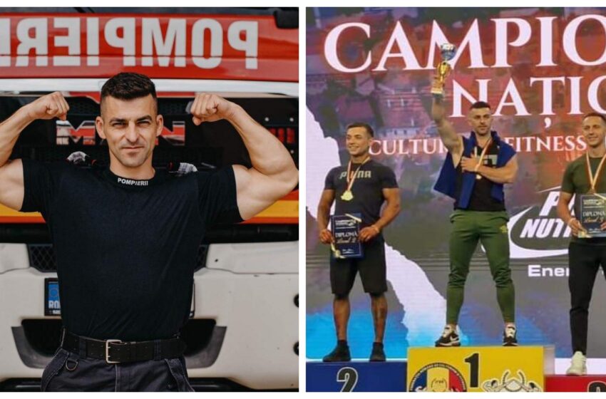  Marius Nicoară, de la Stația de Pompieri Beclean din ISU Bistrița – Năsăud este noul campion national la Culturism și Fitness