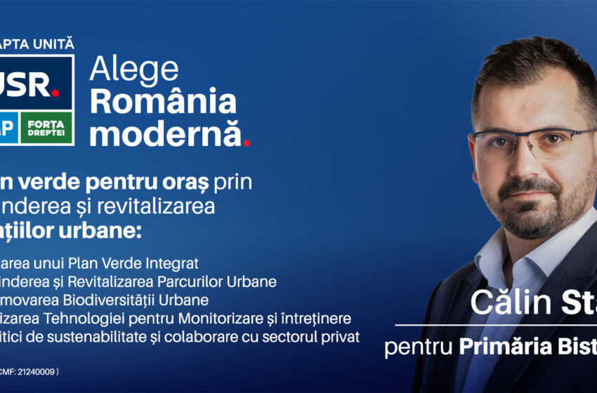  Călin Stan: Plan verde pentru oraș prin extinderea și revitalizarea spațiilor urbane