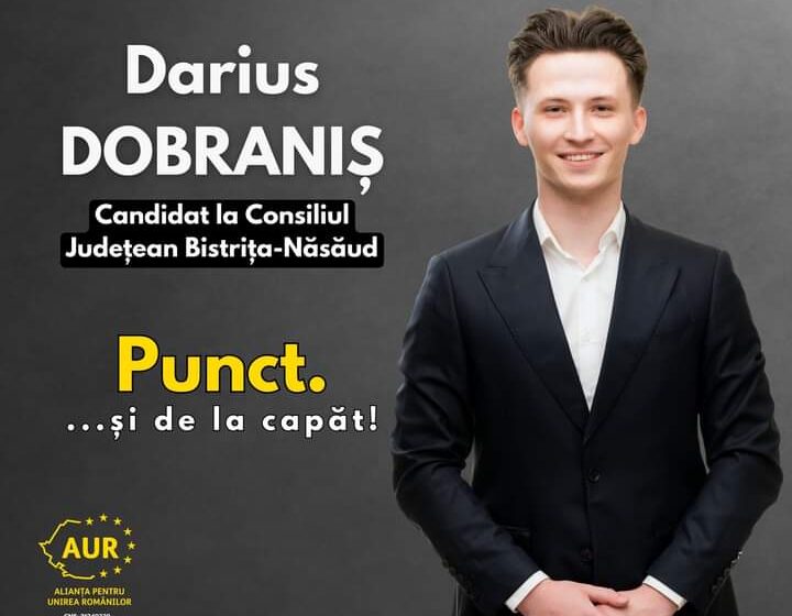  Darius Dobraniș (AUR): Împreună putem avansa pentru un viitor mai bun, pentru noi toți!