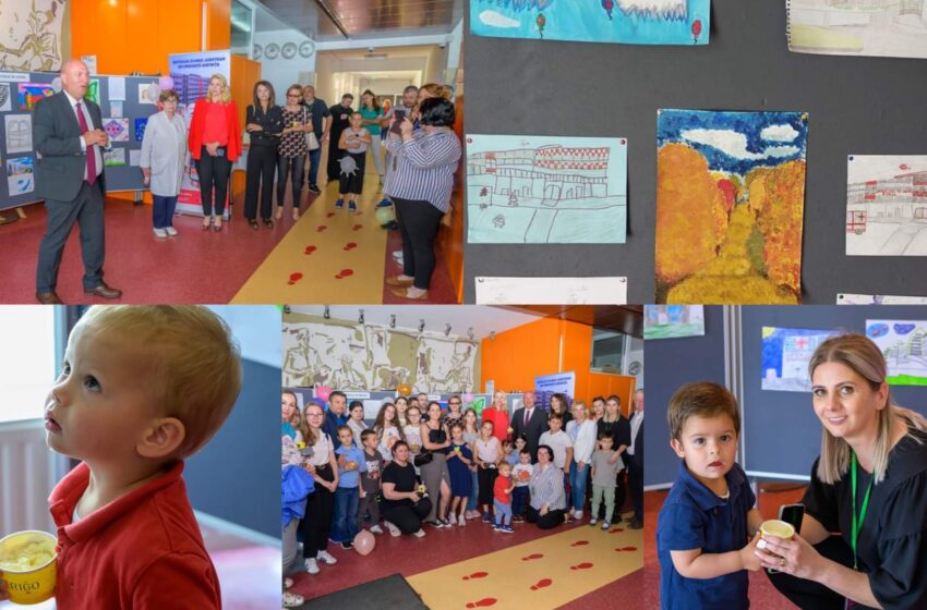  Expoziția „Spitalul în prezent/Spitalul în viitor”, în holul Spitalului Clinic Județean de Urgență Bistrița. FOTO