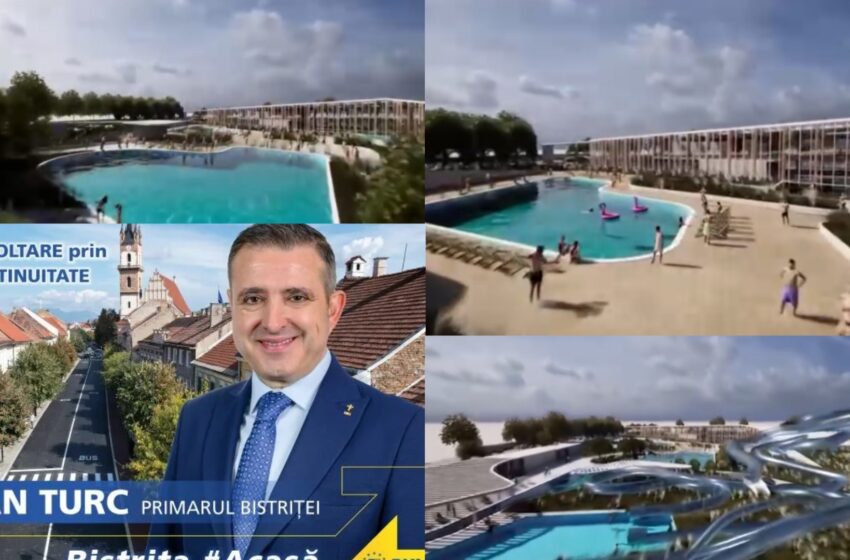  Ioan Turc: Proiectul Aquapark-ului bistrițean va fi construit in zona fostei baze Mecanica. VIDEO