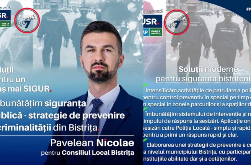  Nicolae Pavelean: Avem soluții pentru a face din Bistrița un oraș mai sigur