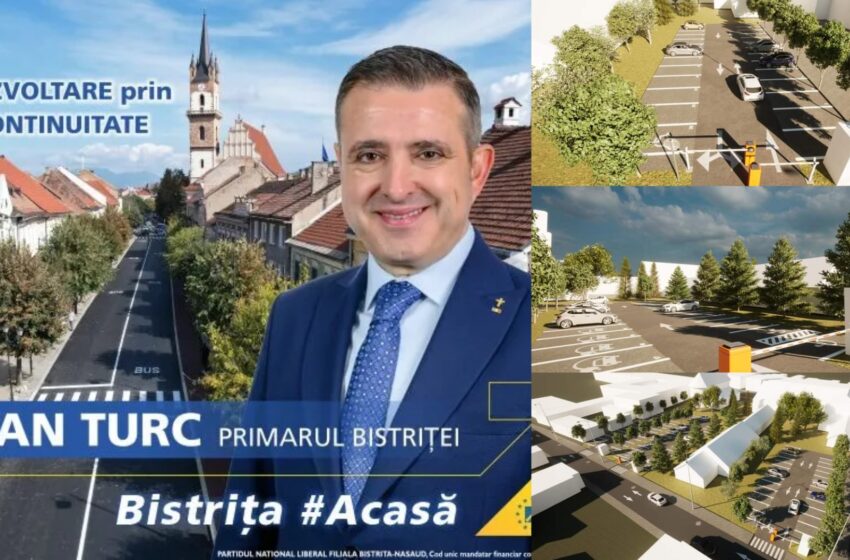 Ioan Turc: Așa va arăta noua parcare de pe strada Lupeni, cu 83 de locuri. FOTO