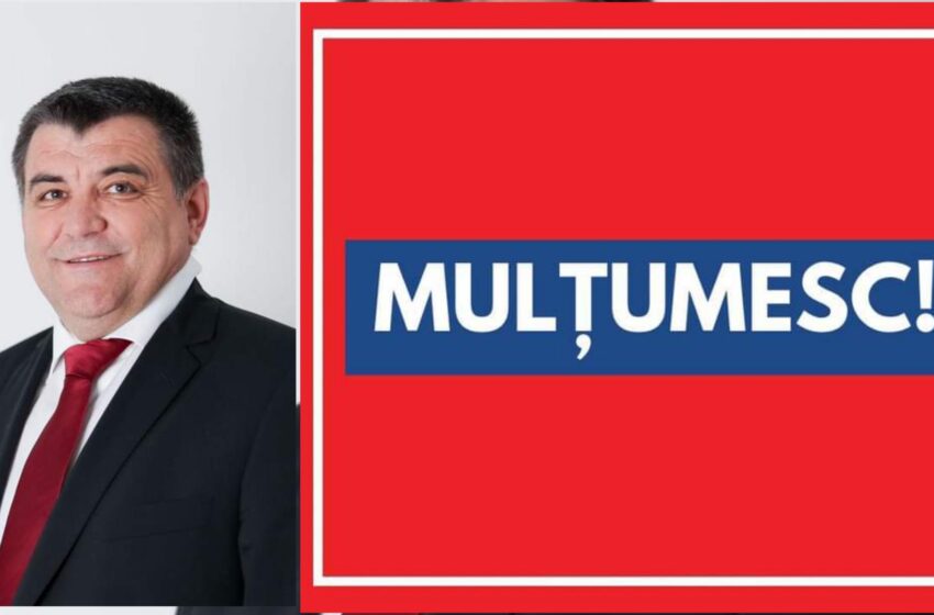  Nicolae Moldovan: Vă mulțumesc pentru încrederea acordată și pentru sprijinul vostru în aceste alegeri locale