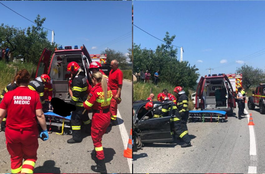  Accident rutier la Strâmba! Două persoane au ajuns la spital! FOTO
