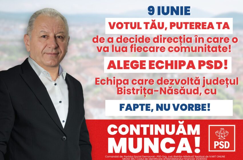  Radu Moldovan: 9 iunie • zi de vot, ziua în care dumneavoastră decideți direcția în care o va lua județul nostru! VIDEO