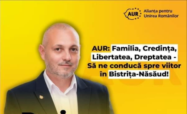  Darius Iușan – Parte din echipa AUR Bistrița-Năsăud pentru Consiliul Județean. VIDEO