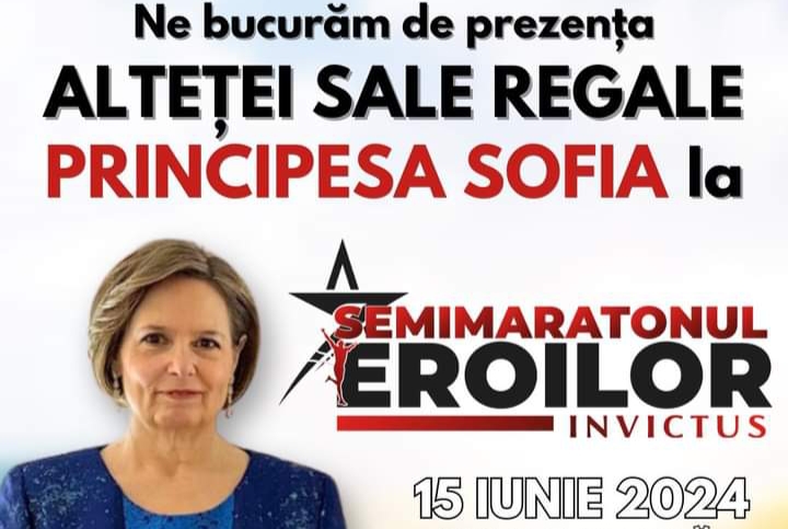  Principesa Sofia va fi prezentă la Semimaratonului „Eroilor Invictus” de la Bistrița