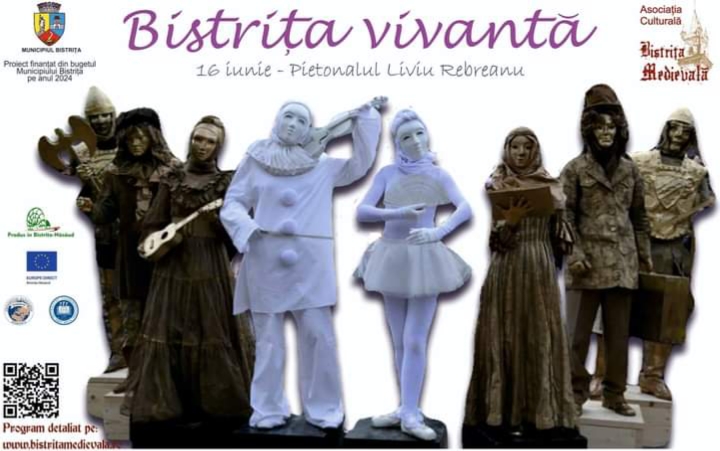  BISTRIȚA VIVANTĂ, astăzi pe Pietonalul „Liviu Rebreanu”